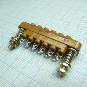 РП10-11 Л розетка, Соединитель низкочастотный, прямоугольный, внутреннего монтажа, год 92
