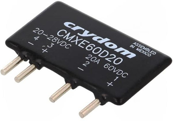 CMXE60D10, МОП-транзисторное реле, серия CMX, DIP, выход DC, SPST-NO (1 Form A), DC, 60 В, 10 А, SIP-4 CMXE60D10, МОП-транзисторное реле, серия CMX, DIP, выход DC, SPST-NO (1 Form A), DC, 60 В, 10 А, SIP-4