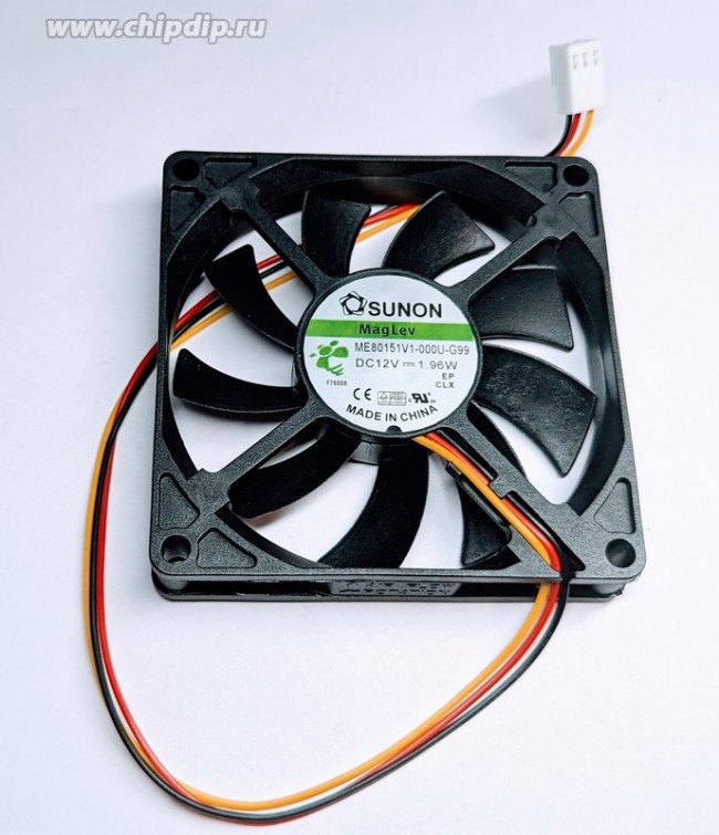 Вентилятор Sunon ME80151V1-000U-G99 DC12V 1.96W 80x15 3pin