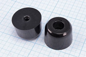 RL-SR-32x21x22, Ножка приборная коническая, армированная шайбой, ø32мм, высота 22мм; №15734 ножка прибор 32x22\h- 8,5/отв 6,0\резин\конус\