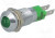 SMQD 08214, Индикат.лампа: LED, выпуклый, 24-28ВDC, Отв: d8,2мм, IP40, металл