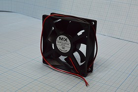 Вентилятор постоянного тока 24 Вольта, 80x80x25мм, подшипник скольжения, 3300об/мин, ВН341S вент 80x