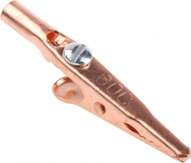 AK4732CU, Зажим "крокодил", 10А, 70VDC, макс.8мм, 33VAC