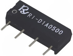 R1-D1A0500, Реле: герконовое, SPST-NO, Uобмотки: 5ВDC, 1А, макс.250ВDC, 10ВА