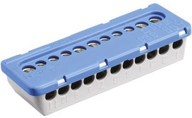 1SPE007715F0732, MISTRAL65 Series Non-Fused Terminal Block, 11-Way, 100A, 6 mm², 16 mm² Wire, Screw Termination