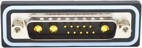 CDFR13W3113L261, Комбинированный разъем D Sub, IP67, NANOOK Series, DB-13W3, Штекер, 13 контакт(-ов)