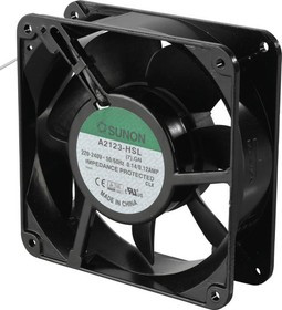 A2123-HSL(7).GN, Вентилятор осевой, 230В AC, 120х120x38мм, подшипник скольжения, 190,2куб.м/ч, 43дБА