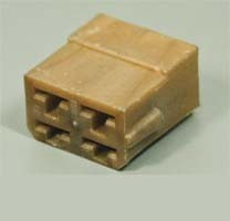 Кожух для клеммы розетка 6,4x0,8, 4H, пластик [20580