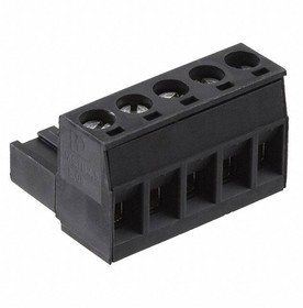 1758814, Pluggable Terminal Blocks 5 Pos 5.08mm pitch Plug 24-12 AWG Screw
