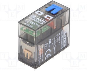 HR502CD048, Реле: электромагнитное, DPDT, Uобмотки: 48ВDC, 8A/250ВAC, 8A/30ВDC