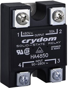 HA6050, Solid State Relay 4mA 280V AC-IN 50A 660V AC-OUT 4-Pin