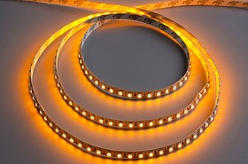 Лента светодиодная 12В, 1 штука=2,5см=3 светодиода, цвет желтый, мощность 9,6Вт/м, SMD3528, IP33; №14321Y СДЛ\лента\ 12В\жел\ 9,6Вт/м\SMD352