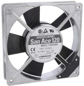 109S086, AC Fans AC Axial Fan, 120x120x25mm, 100VAC, San Ace