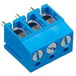 DG300-5.0-03P-12, Клеммник винтовой, 3-контактный, 5мм, прямой