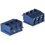 DG300-5.0-03P-12, Клеммник винтовой, 3-контактный, 5мм, прямой