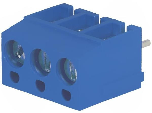 DG300-5.0-03P-12, Клеммник винтовой, 3-контактный, 5мм, прямой