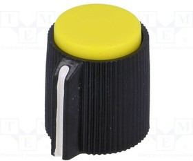 KK-13, Ручка, с указателем, пластик, dоси: 6,35мм, d13x15мм, винтом