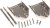 8655MH0912LF, Корпус D Sub, M3, DE, 180°, Корпус из Цинка