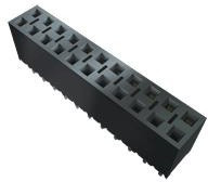 BCS-116-T-S-DE, Headers &amp; Wire Housings Pass-Through Socket Strip, 0.100" pitch