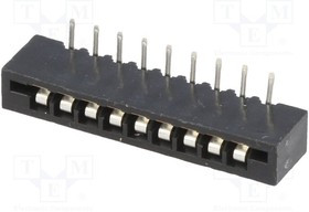 DS1020-09RT1D, угловое гнездо под сверхпл кабель на плату / FB-09R (DS1020-09RT1D)