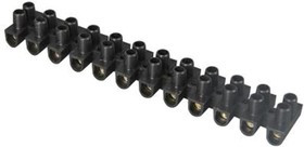 081-10-48, Зажим винтовой ЗВИ-60 полипропилен 2.5-16мм² 12пар 100°С черный HLT