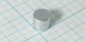 Магнит 12,0x10,0, цилиндр, рабочая температура -60~80C, Ni, класс N38