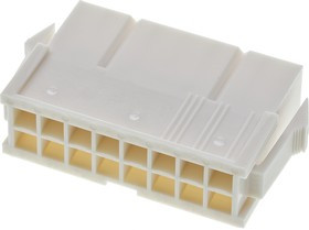 39-01-2166, Mini-Fit Jr Male Connector Housing, 4.2mm Pitch, 16 Way, 2 Row