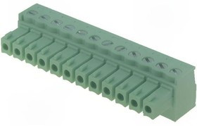 15EDGK-3.81- 12P-14-00A(H), Разъемный клеммный блок, 12 контактов. Серия 15EDGK-3.81
