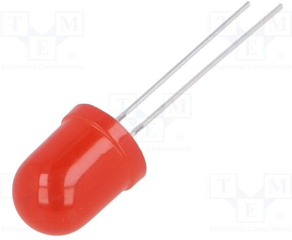 OSR5JAA1K4A, LED; 10mm; red; 150?220mcd; 180°; Front: convex; 1.8?2.6V OSR5JAA1K4A, LED; 10mm; red; 150?220mcd; 180°; Front: convex; 1.8?2.6V