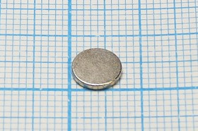 Магнит 7,0x 1,0, цилиндр, рабочая температура -60~80C, Ni, класс N38