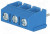 TB-5.08-P-3P/BL, Зажимная рейка для печатных плат, угловой 90°, 5,08мм, на PCB