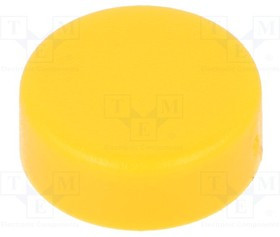 0862.8101, Клавиша, 10мм, круглая, желтый для 1241.16