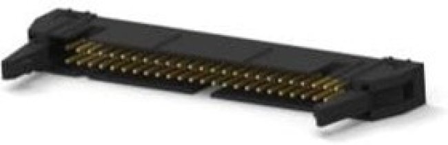 1-5499922-0, Conn Ejector Header HDR 50 POS 2.54mm Solder ST Top Entry Thru-Hole Tray