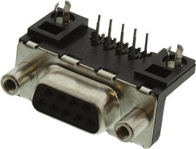 D09S13A4GV00LF, Разъем D Sub, DB9, Standard, Гнездо, Серия Delta D, 9 контакт(-ов), DE, Пайка D09S13A4GV00LF, Разъем D Sub, DB9, Standard, Гнездо, Серия Delta D, 9 контакт(-ов), DE, Пайка