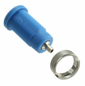 CT2240-6, Test Plugs &amp; Test Jacks 4mmSafetyJack,Solder Hole -Panel, Blue