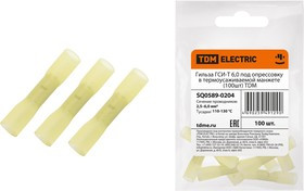 Гильза ГСИ-Т 6,0 под опрессовку в термоусаживаемой манжете (100шт) TDM Гильза ГСИ-Т 6,0 под опрессовку в термоусаживаемой манжете (100шт) TDM