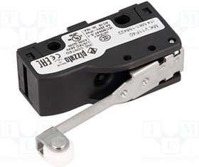 MKV11F40, Микропереключатель SNAP ACTION, с рычагом (с роликом), SPDT