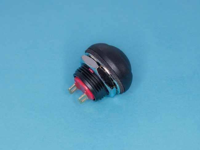 PSW-7-B, Кнопка круглая 12мм 125В 0,125А без фиксации, герметичная IP67, черная PSW-7-B, Кнопка круглая 12мм 125В 0,125А без фиксации, герметичная IP67, черная