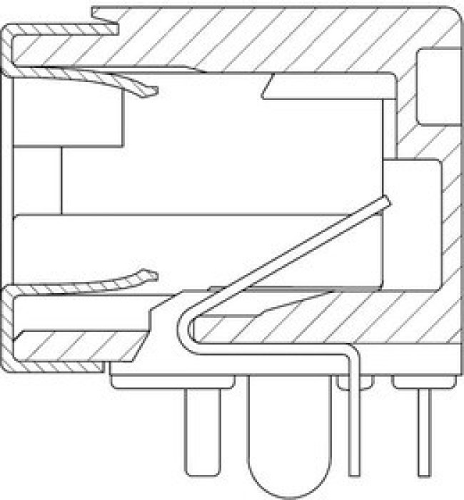 5-1761185-3, Modular Connectors / Ethernet Connectors 8 SDL SE GRND RCPT
