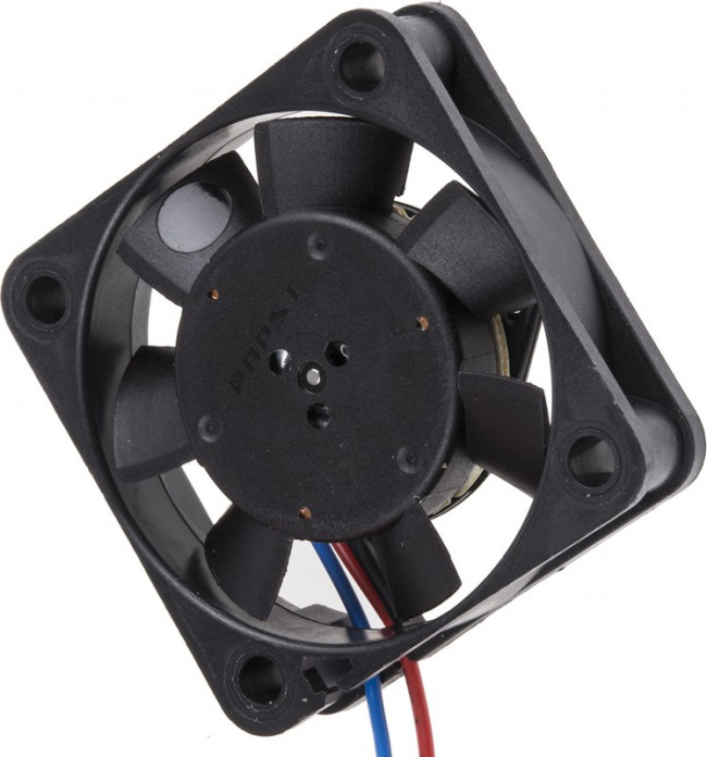 405 F, Вентилятор осевой, 40х40х10мм,5В, DC, 0.7Вт, скольжения, 5400об/мин, 2 провода