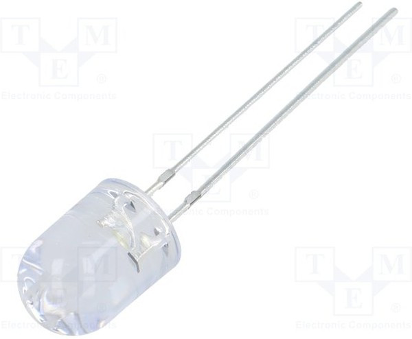 OSB64L8B31B-CRLED18, CRLED; 8mm; blue (ice blue); 10000mcd; 30°; Front: convex; 5.5?20V