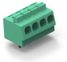 1986712-4, Fixed Terminal Blocks 5.08MM S/E SPRING 4P SCREWLESS TERM BLOCK