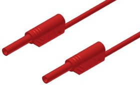 975696701, 2 mm lead, 10A, 1000V ac/dc, Red, 100cm Lead Length 975696701, 2 mm lead, 10A, 1000V ac/dc, Red, 100cm Lead Length