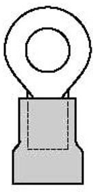 0190700086, Terminals RING-TRM 16-14 #08 VYL BLU