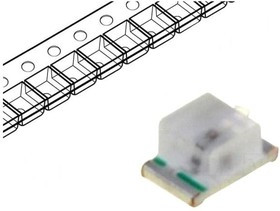 LL-S170PUYC-Y2-2B, LED; SMD; 0805; yellow; 30?50mcd; 2x1.25x1mm; 120°; 1.6?2.4V; 20mA