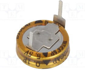 BCEH-5.5V-0.1F, Суперконденсатор, THT, 0,1Ф, 5,5ВDC, ±20%, d11,5x6мм, -25-70°C