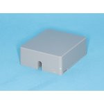 TJC6P4C-G, Розетка телефонная, 1 порт RJ-11, серая