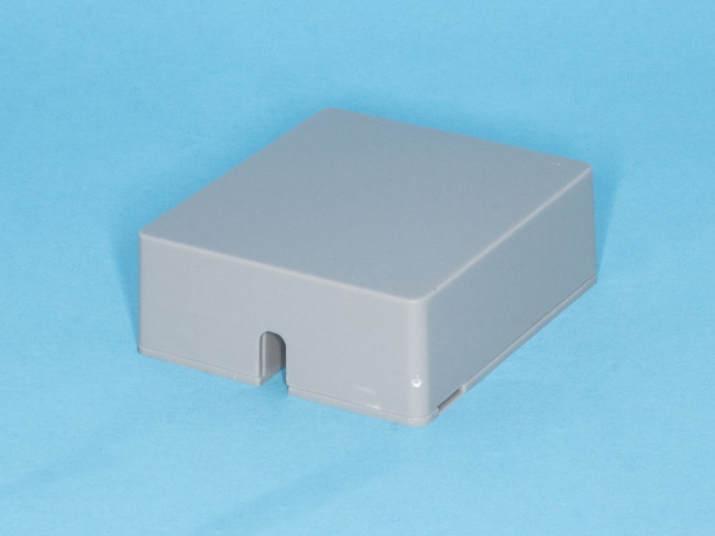 TJC6P4C-G, Розетка телефонная, 1 порт RJ-11, серая