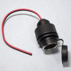 гнездо автоприкур. на прибор с гайкой, гнездо автоприкуривателя на панель