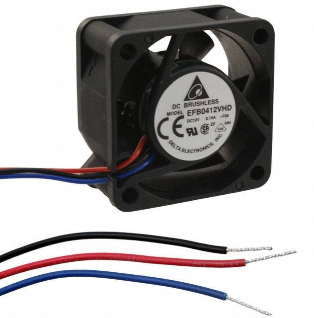 EFB0412VHD-F00, AXIAL FAN, 40MM, 12VDC, 10.1CFM, 32.5DBA